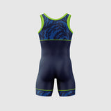 Vantage Strike Boys Singlet - Navy