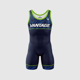 Vantage Strike Youth Singlet - Navy